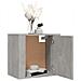Comodino A Muro Grigio Cemento 50x30x47 Cm - Foto miniatura 4