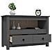 Mobile Porta Tv Grigio 79x35x52 Cm In Legno Massello Di Pino - Foto miniatura 8
