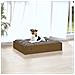 Cuccia Per Cani Miele 51,5x44x9 Cm In Legno Massello Di Pino - Foto miniatura 4