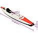 Kayak Gonfiabile Rosso 375x72x31 Cm In Poliestere - Foto miniatura 10