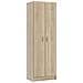 Armadio Multiuso Portsmouth, Mobile Ausiliario A 2 Ante, Guardaroba Portascarpe Moderno, Scarpiera Verticale, 59x37h180 Cm, Rovere - Foto miniatura 2