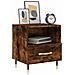 Comodini 2 Pz Rovere Fumo 40x35x47,5 Cm In Legno Multistrato - Foto miniatura 3