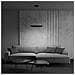 Lampadario A Sospensione Moderno Rim Alluminio Nero Led 37w - Foto miniatura 2