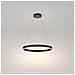 Lampadario A Sospensione Moderno Rim Alluminio Nero Led 37w - Foto miniatura 3