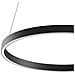 Lampadario A Sospensione Moderno Rim Alluminio Nero Led 37w - Foto miniatura 4