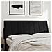 Cuscino Testiera Nero 140 Cm In Velluto - Foto miniatura 3