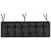 Cuscino Per Panca Da Giardino Con Imbottitura Spessa, Comodo Cuscino Per Panca Da Giardino, Cuscino Per Mobili Da Giardino Con Morbida Imbottitura, Cuscino Per Interni Ed Esterni. Lunghezza: 180 Cm, Larghezza: 50 Cm - Nero - Foto miniatura 11