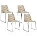 Set Di 4 Sedie Da Pranzo Beige Hartley - Foto miniatura 3