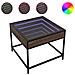 Tavolino Da Salotto Con Led Infinity Rovere Marrone 50x50x41 Cm - Foto miniatura 2
