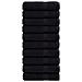 Asciugamani da Doccia SOLUND 10 pz Neri 70x140 cm 600 g /m² - Foto miniatura 1