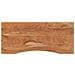 Piano Scrivania 120x50x2,5cm Rettangolare Legno Massello Acacia - Foto miniatura 2