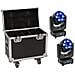 Set 2x Led Tmh-h240 Beam /wash /flowereffekt + Case (20000968) - Foto miniatura 1