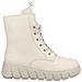 Beige Casual Closed Ladies Mid Height Boots Stivaletti Pelle Scarpe Donna Beige Eu 39, Y3501-60 - Foto miniatura 3