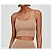 Set Di Leggings E Reggiseno Sportivo Incrociato Beige M - Foto miniatura 3
