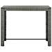 Tavolo Bar Da Giardino Grigio 140,5x60,5x110,5 Cm In Polyrattan - Foto miniatura 1
