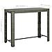 Tavolo Bar Da Giardino Grigio 140,5x60,5x110,5 Cm In Polyrattan - Foto miniatura 6