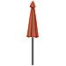 Ombrellone Da Esterni Palo In Alluminio 270 Cm Terracotta - Foto miniatura 3