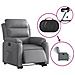 Lusso Casadino -  Poltrona Alzapersona Reclinabile Grigio In Similpelle - Foto miniatura 5