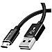 Cavo Usb A Micro-usb Ricarica E Sincronizzazione 1m, Nero - Foto miniatura 3