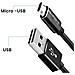 Cavo Usb A Micro-usb Ricarica E Sincronizzazione 1m, Nero - Foto miniatura 4