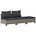 Set Divani da Giardino 6 pz con Cuscini in Polyrattan Grigio - Foto miniatura 6
