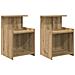 Comodini 2 pezzi Rovere Artigianale 40x35x60 cm Legno ingegnerizzato - Foto miniatura 1