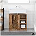 Mobile lavabo Legno Antico 63x29x55 cm - Foto miniatura 2