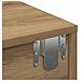 Scaffale a Parete con Cassetti Rovere 100x36x19cm in Truciolato - Foto miniatura 9