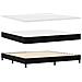 Letto Box Spring con Materasso Nero 100x200 cm in Velluto Nero - Foto miniatura 1