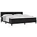 Letto Box Spring con Materasso Nero 100x200 cm in Velluto Nero - Foto miniatura 4