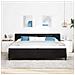 Letto Box Spring con Materasso Nero 100x200 cm in Velluto Nero - Foto miniatura 5
