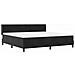 Letto Box Spring con Materasso Nero 100x200 cm in Velluto Nero - Foto miniatura 7