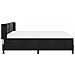Letto Box Spring con Materasso Nero 100x200 cm in Velluto Nero - Foto miniatura 9