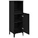 Mobile da Bagno  Nero Rovere 30x30x100 cm Legno ingegnerizzato - Foto miniatura 5
