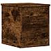 Contenitore Portaoggetti Rovere Fumo 30x35x35 cm in Truciolato - Foto miniatura 1