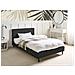 Letto Tessuto Fitou 120 X 200 Cm Nero - Foto miniatura 1
