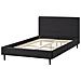 Letto Tessuto Fitou 120 X 200 Cm Nero - Foto miniatura 3