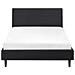 Letto Tessuto Fitou 120 X 200 Cm Nero - Foto miniatura 4