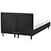 Letto Tessuto Fitou 120 X 200 Cm Nero - Foto miniatura 5