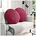 Cuscini per Seduta 2 pcs Rosso Vino Ø 40 x 13 cm Velluto - Foto miniatura 2