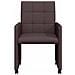 Sedie da Pranzo con Ruote 2 pcs Marrone scuro 58 x 65 x 94 cm - Foto miniatura 4
