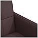 Sedie da Pranzo con Ruote 2 pcs Marrone scuro 58 x 65 x 94 cm - Foto miniatura 7
