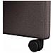 Sedie da Pranzo con Ruote 2 pcs Marrone scuro 58 x 65 x 94 cm - Foto miniatura 9