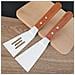 Spatola Forata In Acciaio Inossidabile Con Manico In Legno - Ideale Per Cottura Al Forno, Grigliate E Cucina - Foto miniatura 6