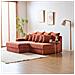 Cardiff Divano Angolare Profondo A 2/3 Posti In Velluto A Coste In Terracotta - Foto miniatura 7