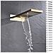 Set miscelatore doccia, Blackswan, tipo M199, modello oro lucido, 4 vie, display, bocca girevole e soffione doccia a 2 modalità, misura 55 cm - Foto miniatura 3