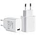 Caricabatterie Originale Da Parete Per Casa Usb 18w White Bulk Per Smartphone - Foto miniatura 1