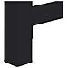Pedestallo per Lavatrice 2 pcs Nero 120 x 56 x 52 cm Acciaio - Foto miniatura 7