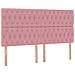 Letto con contenitore e materasso Rosa 180 x 200 cm Velluto - Foto miniatura 9