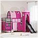 Struttura del letto loft per bambini Nero e rosa 99,5 x 190 cm - Foto miniatura 2